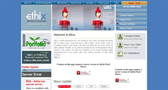 Desktop Screenshot of ethix.net.in