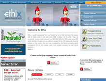 Tablet Screenshot of ethix.net.in